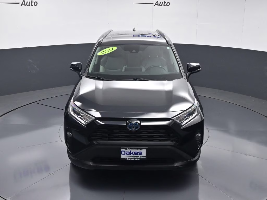 2021 Midnight Black Metallic Toyota RAV4 Hybrid XLE Premium AWD SUV