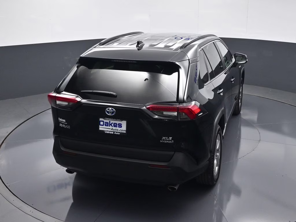 2021 Midnight Black Metallic Toyota RAV4 Hybrid XLE Premium AWD SUV