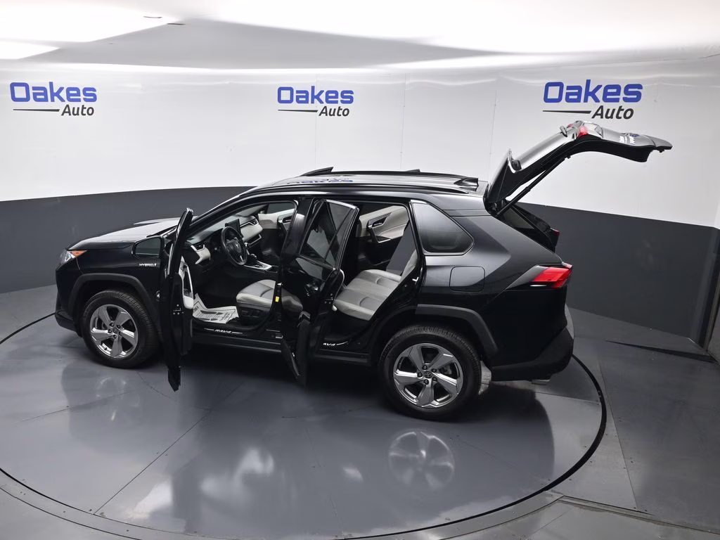 2021 Midnight Black Metallic Toyota RAV4 Hybrid XLE Premium AWD SUV