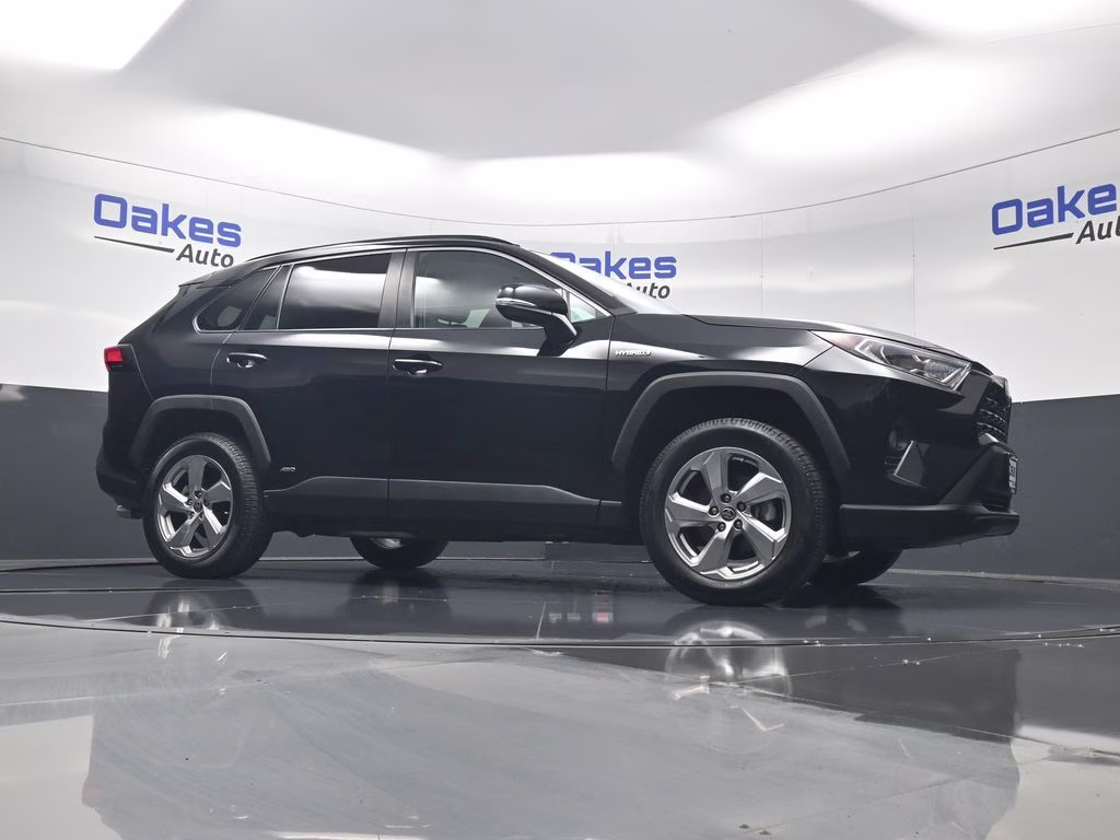 2021 Midnight Black Metallic Toyota RAV4 Hybrid XLE Premium AWD SUV