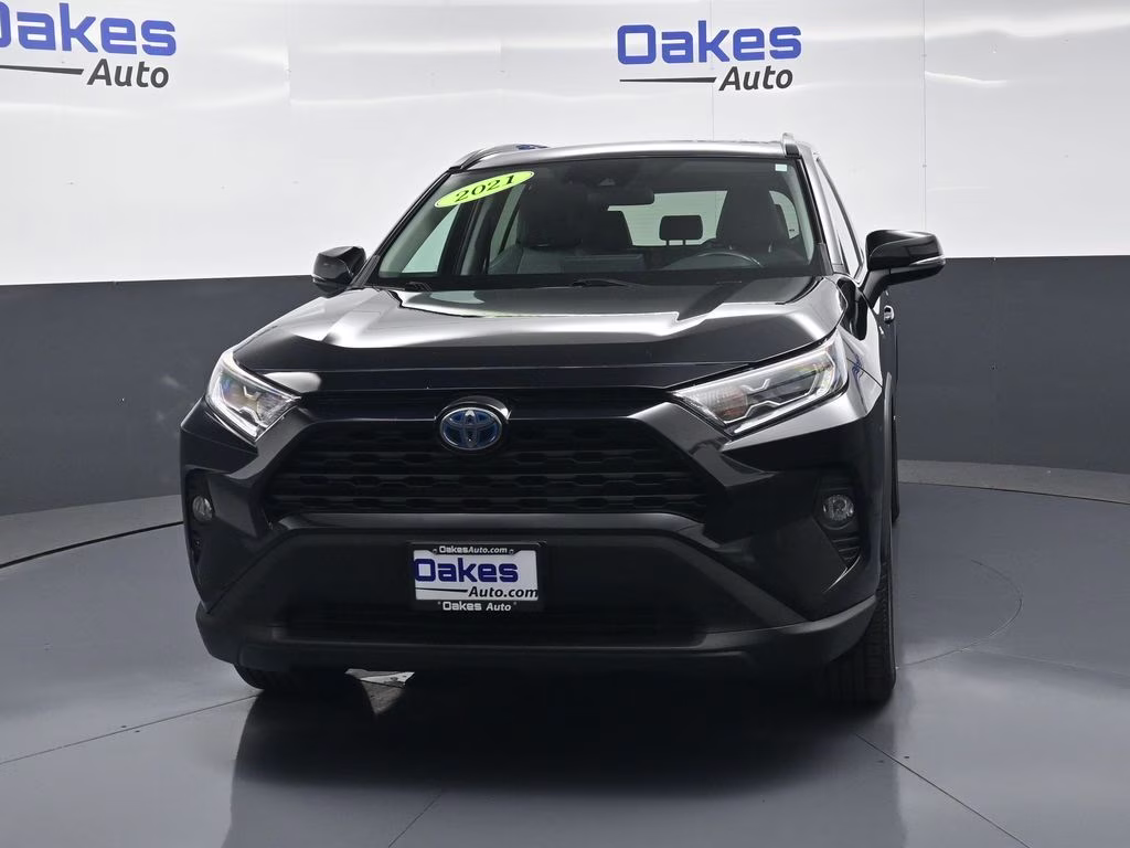 2021 Midnight Black Metallic Toyota RAV4 Hybrid XLE Premium AWD SUV