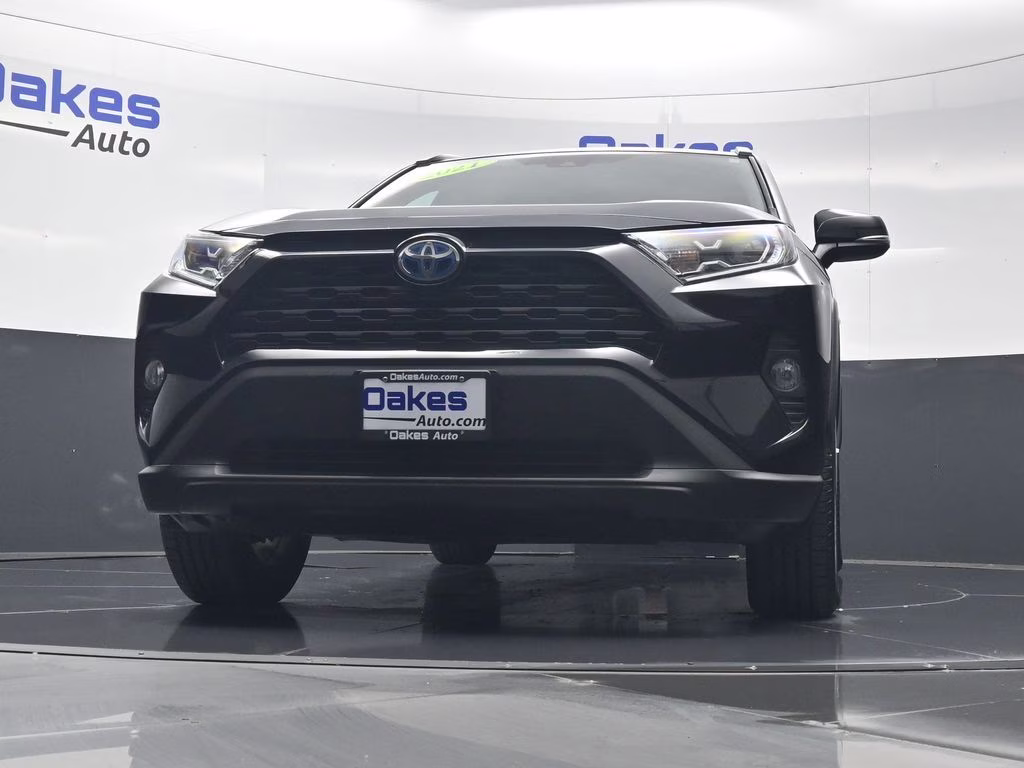 2021 Midnight Black Metallic Toyota RAV4 Hybrid XLE Premium AWD SUV