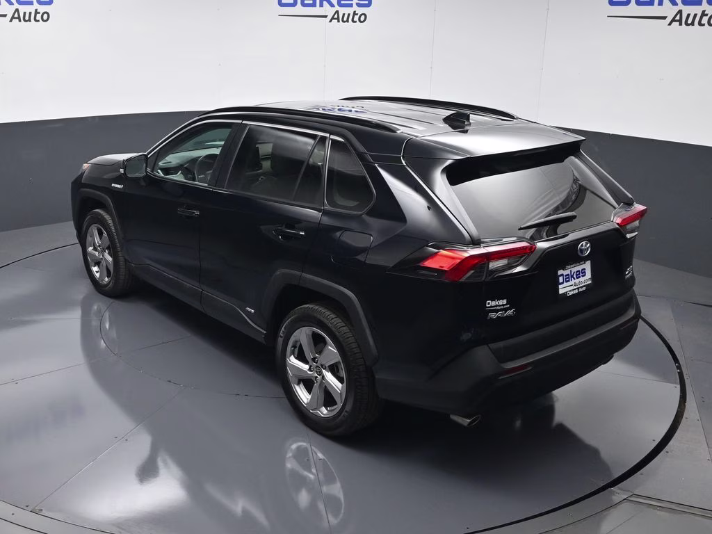 2021 Midnight Black Metallic Toyota RAV4 Hybrid XLE Premium AWD SUV