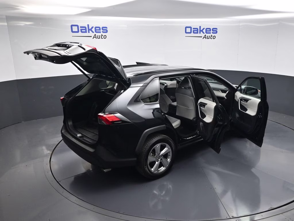 2021 Midnight Black Metallic Toyota RAV4 Hybrid XLE Premium AWD SUV