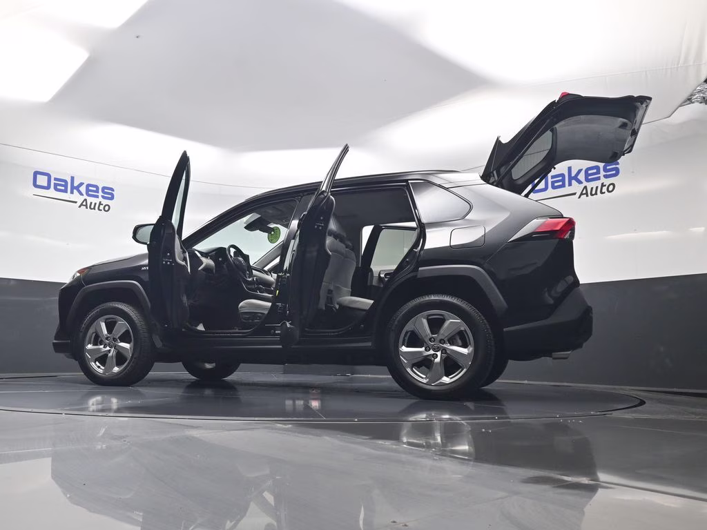 2021 Midnight Black Metallic Toyota RAV4 Hybrid XLE Premium AWD SUV