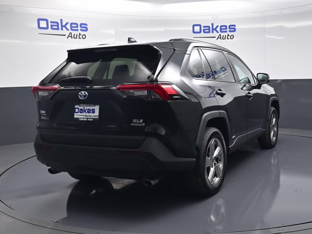 2021 Midnight Black Metallic Toyota RAV4 Hybrid XLE Premium AWD SUV