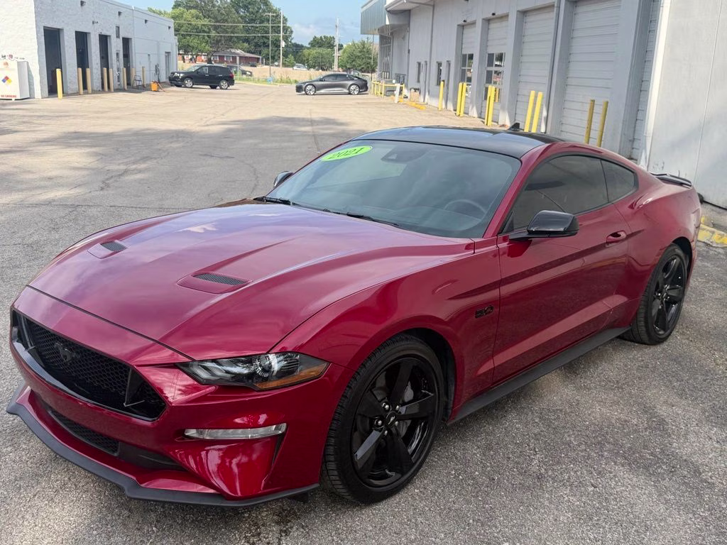 2021 Red Metallic Ford Mustang GT Premium RWD Coupe