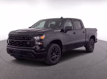 2024 Black Chevrolet Silverado 1500 Custom RWD Truck