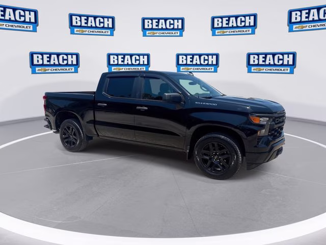 2024 Black Chevrolet Silverado 1500 Custom RWD Truck