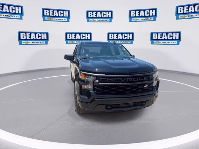 2024 Black Chevrolet Silverado 1500 Custom RWD Truck