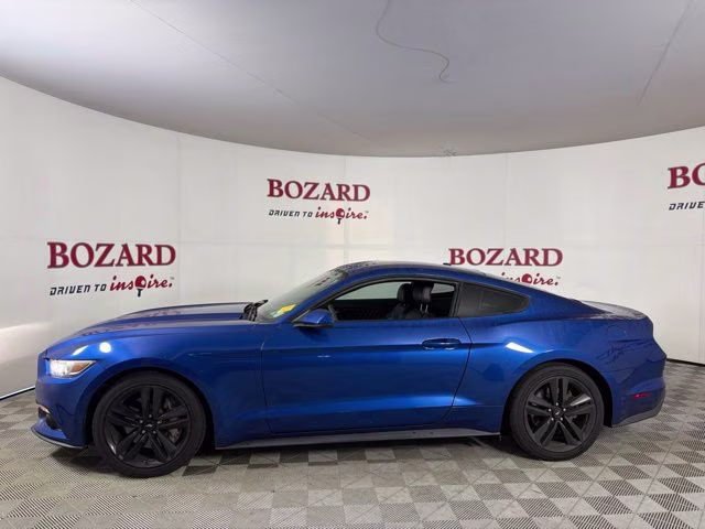 2017 Lightning Blue Metallic Ford Mustang EcoBoost Premium RWD Coupe