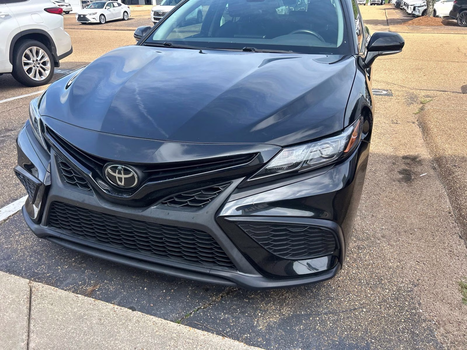 2023 Midnight Black Metallic Toyota Camry SE FWD Sedan
