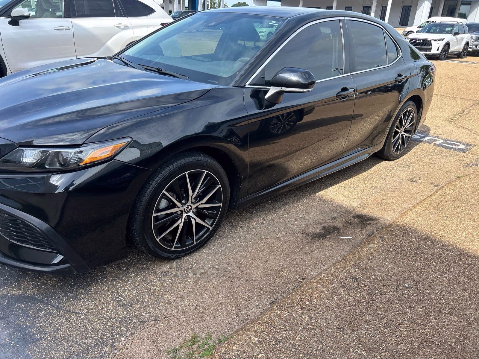 2023 Midnight Black Metallic Toyota Camry SE FWD Sedan