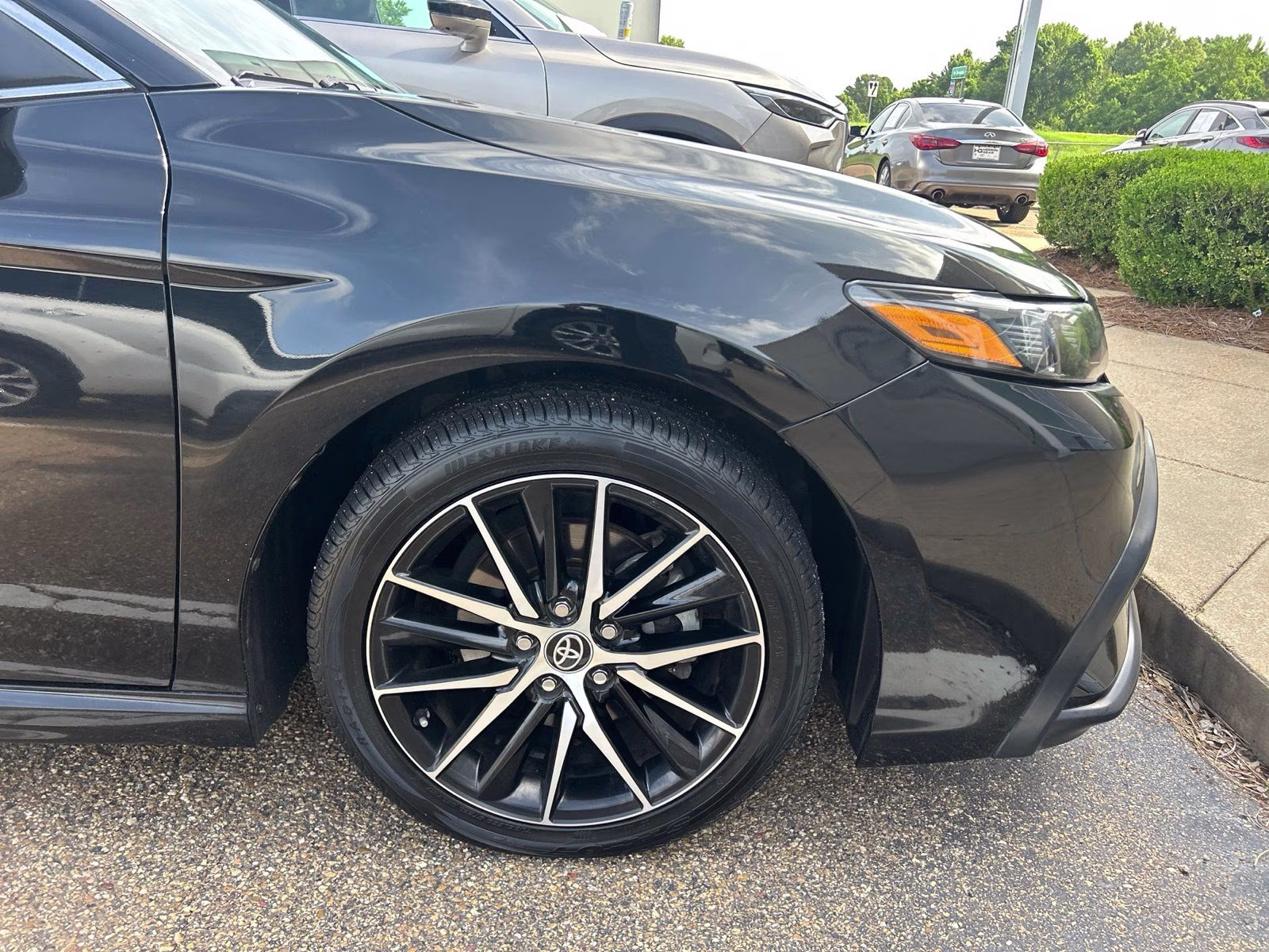 2023 Midnight Black Metallic Toyota Camry SE FWD Sedan