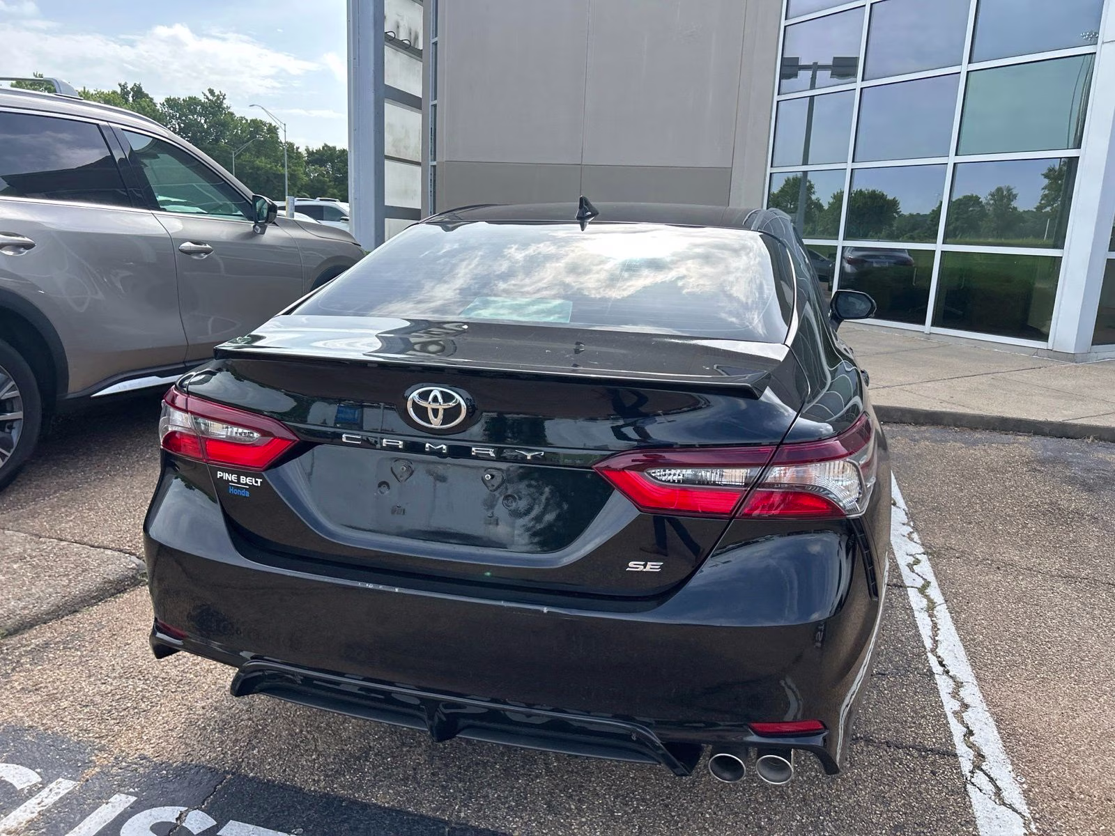 2023 Midnight Black Metallic Toyota Camry SE FWD Sedan