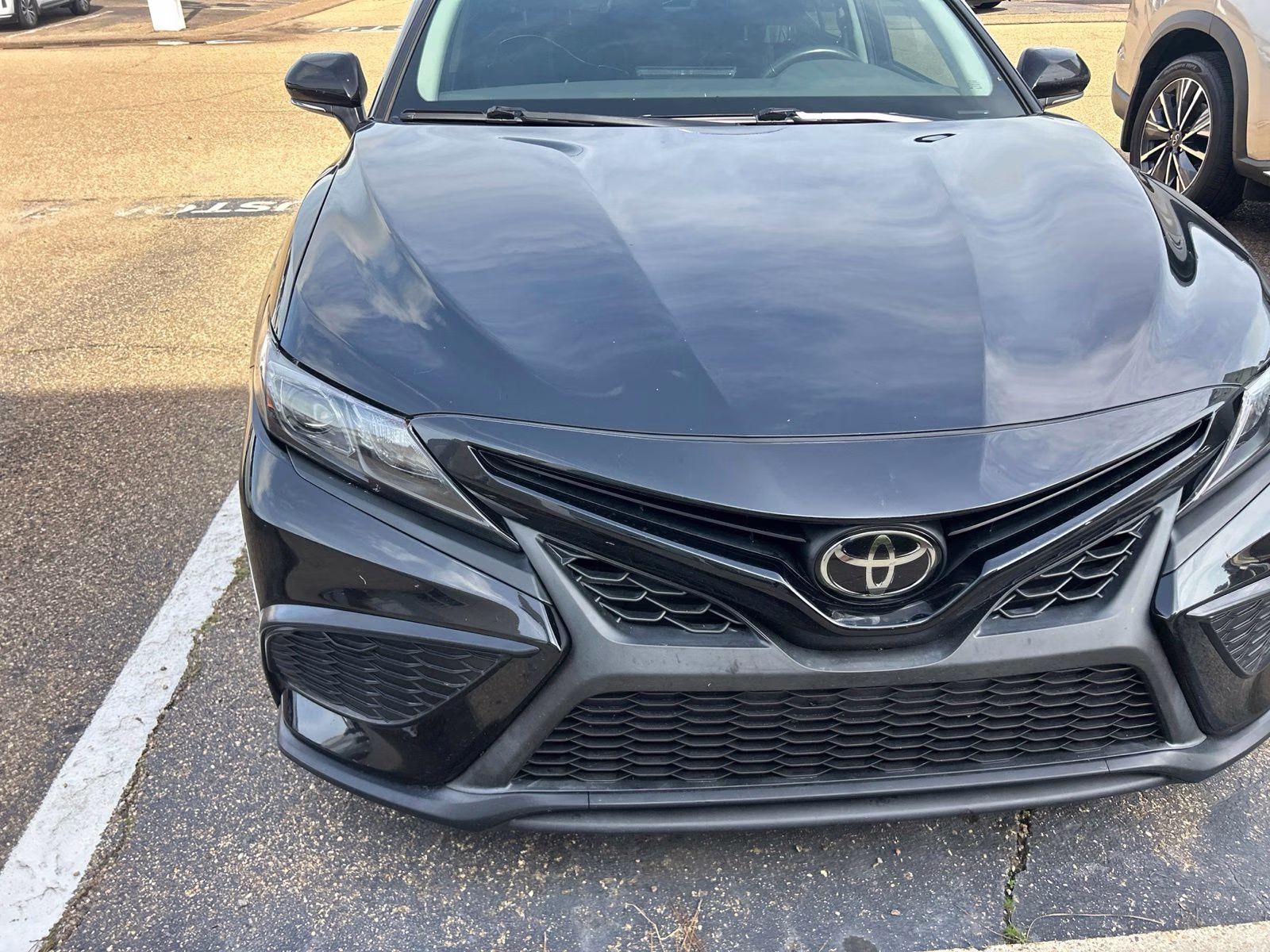 2023 Midnight Black Metallic Toyota Camry SE FWD Sedan