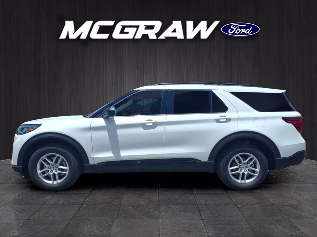 2026 Star White Metallic Tri-Coat Ford Explorer Active w/200A Pkg RWD SUV