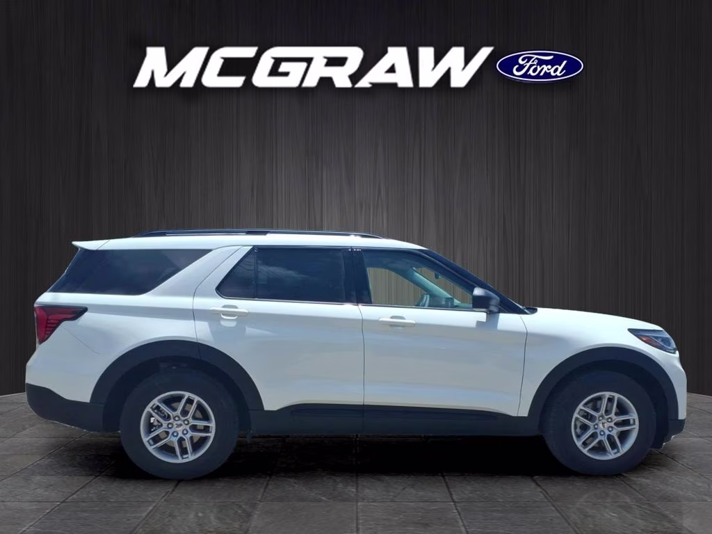 2026 Star White Metallic Tri-Coat Ford Explorer Active w/200A Pkg RWD SUV