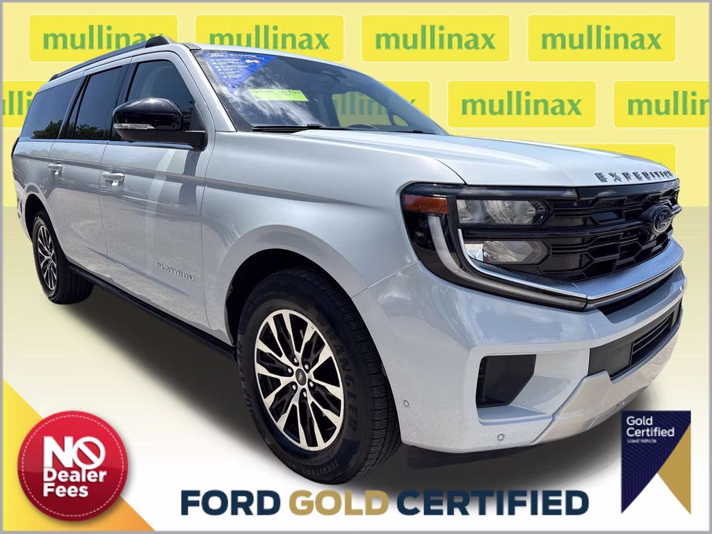 2025 Space Silver Metallic Ford Expedition Max Platinum 4X4 SUV