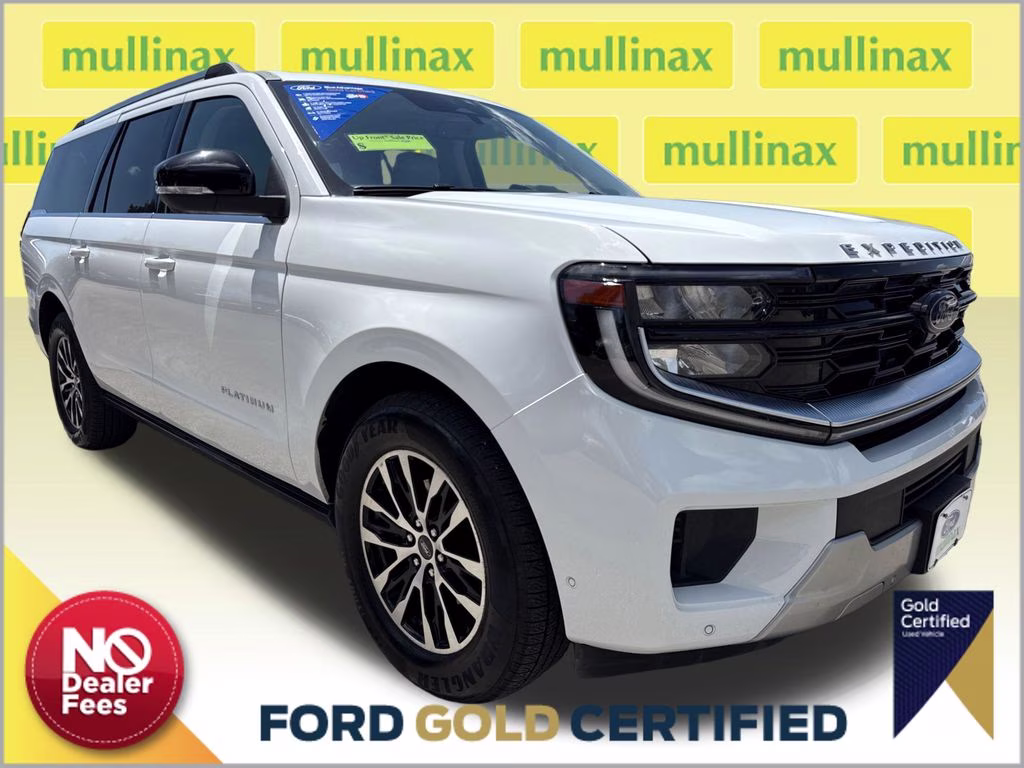 2025 Oxford White Ford Expedition Max Platinum 4X4 SUV
