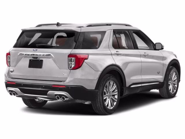 2023 Star White Metallic Tri-Coat Ford Explorer King Ranch RWD SUV