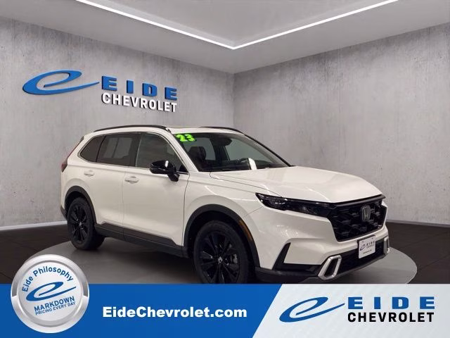 2023 Platinum White Pearl Honda CR-V Hybrid Sport Touring AWD SUV
