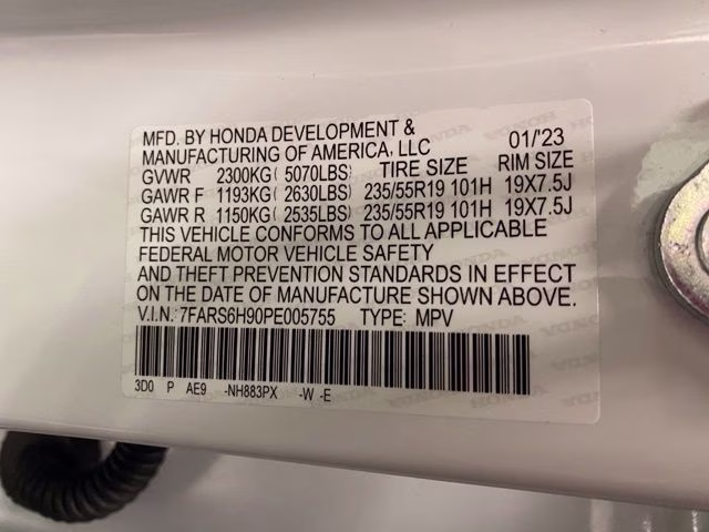 2023 Platinum White Pearl Honda CR-V Hybrid Sport Touring AWD SUV