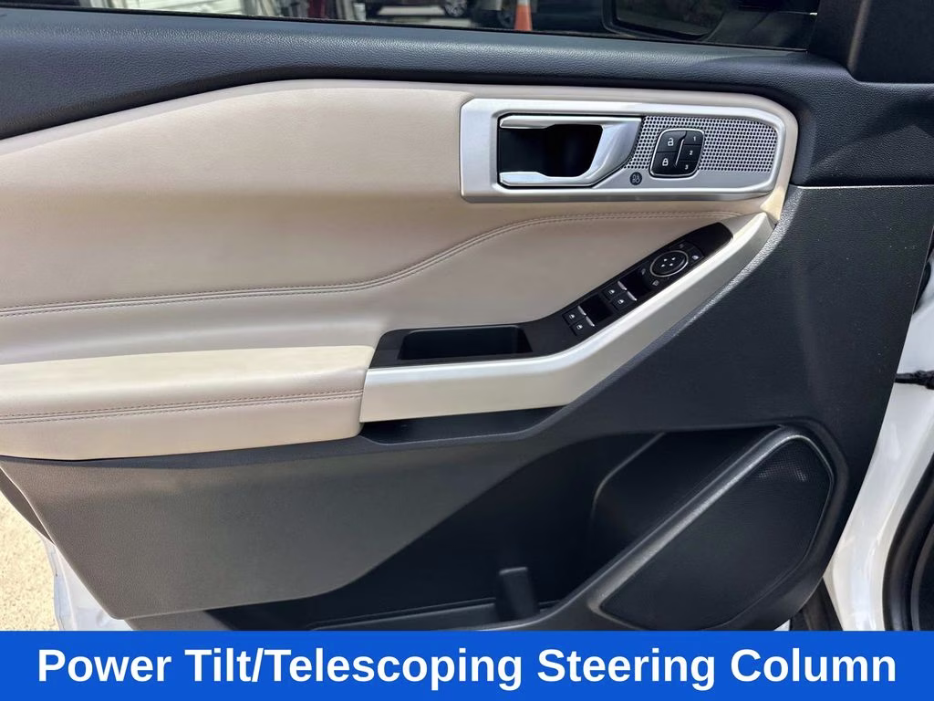 2021 White Metallic Ford Explorer Limited 4X4 SUV