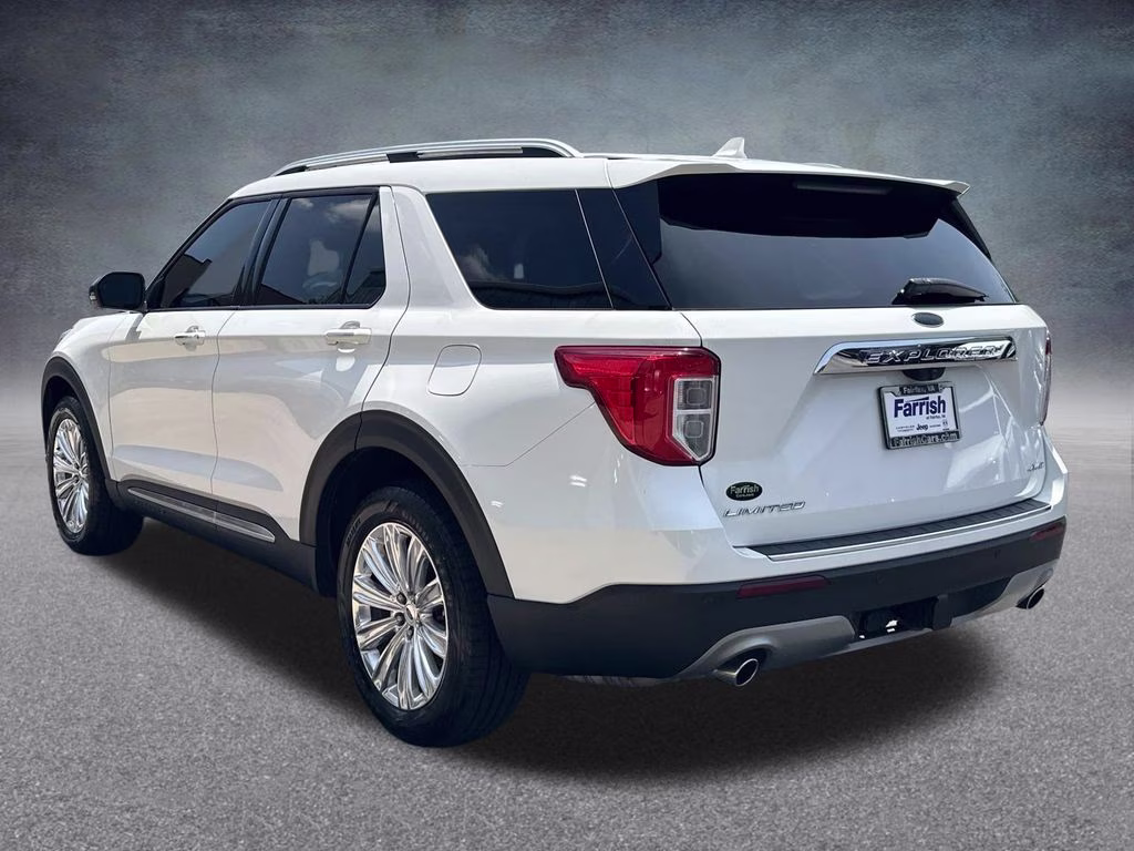 2021 White Metallic Ford Explorer Limited 4X4 SUV