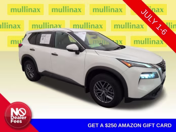 2021 Glacier White Nissan Rogue S AWD SUV