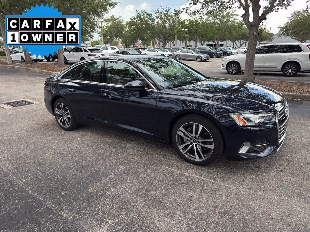 2022 Firmament Blue Metallic Audi A6 Premium Plus AWD Sedan