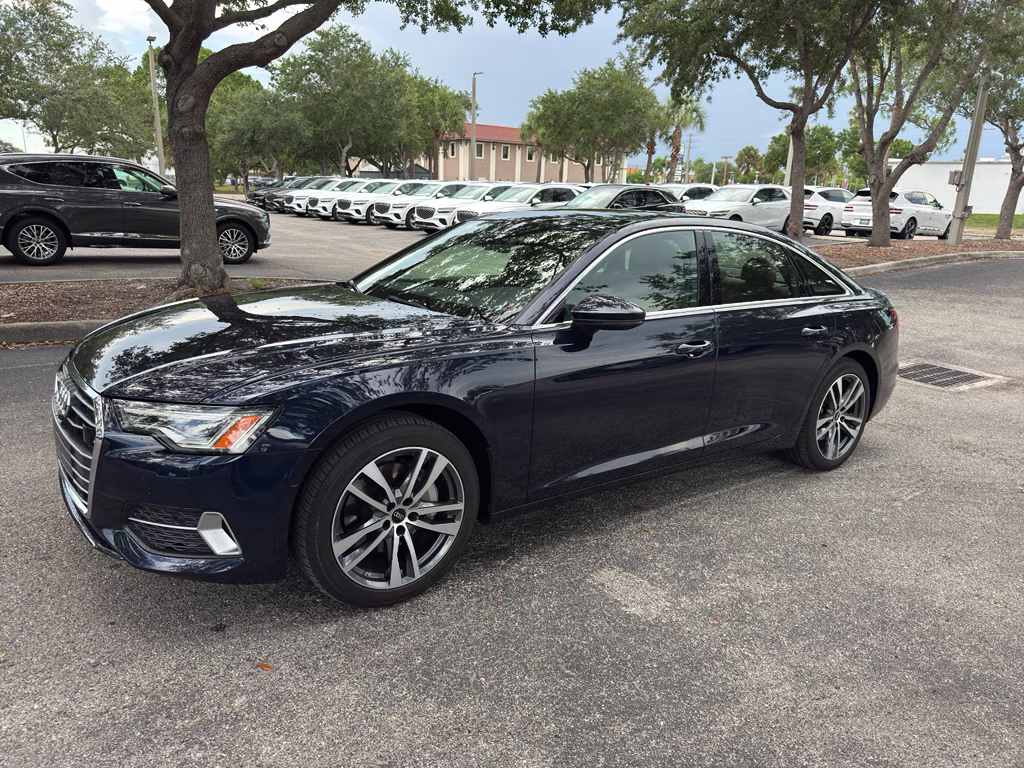2022 Firmament Blue Metallic Audi A6 Premium Plus AWD Sedan