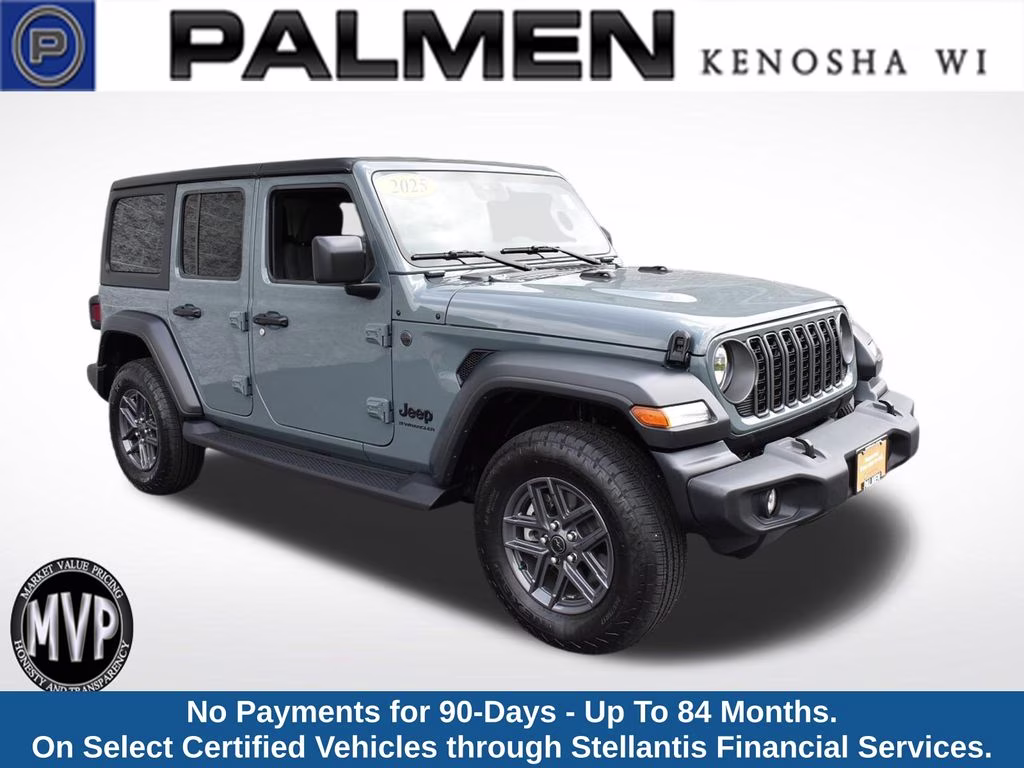 2025 Anvil Clear Coat Jeep Wrangler Sport S 4X4 SUV