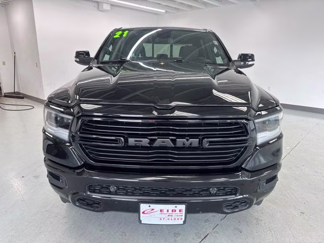 2021 Diamond Black Crystal Pearlcoat Ram 1500 Big Horn 4X4 Truck