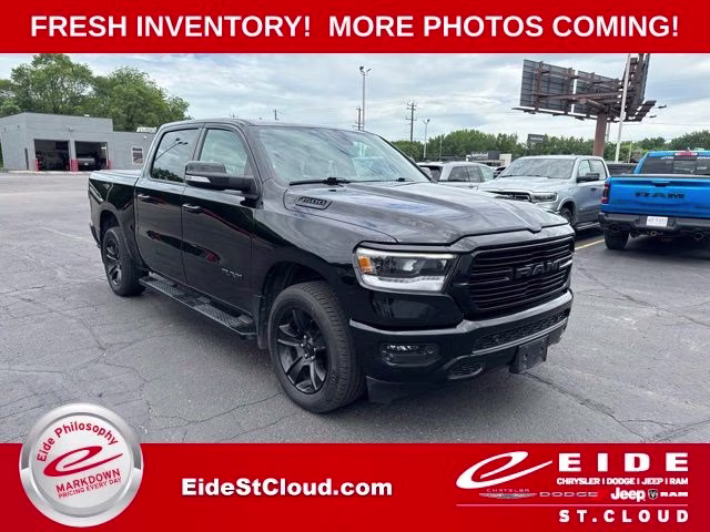 2021 Diamond Black Crystal Pearlcoat Ram 1500 Big Horn 4X4 Truck