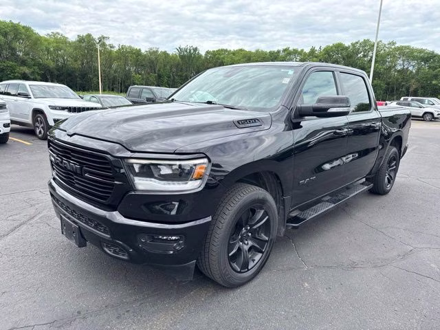 2021 Diamond Black Crystal Pearlcoat Ram 1500 Big Horn 4X4 Truck