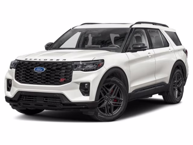 2025 White Metallic Ford Explorer ST RWD SUV