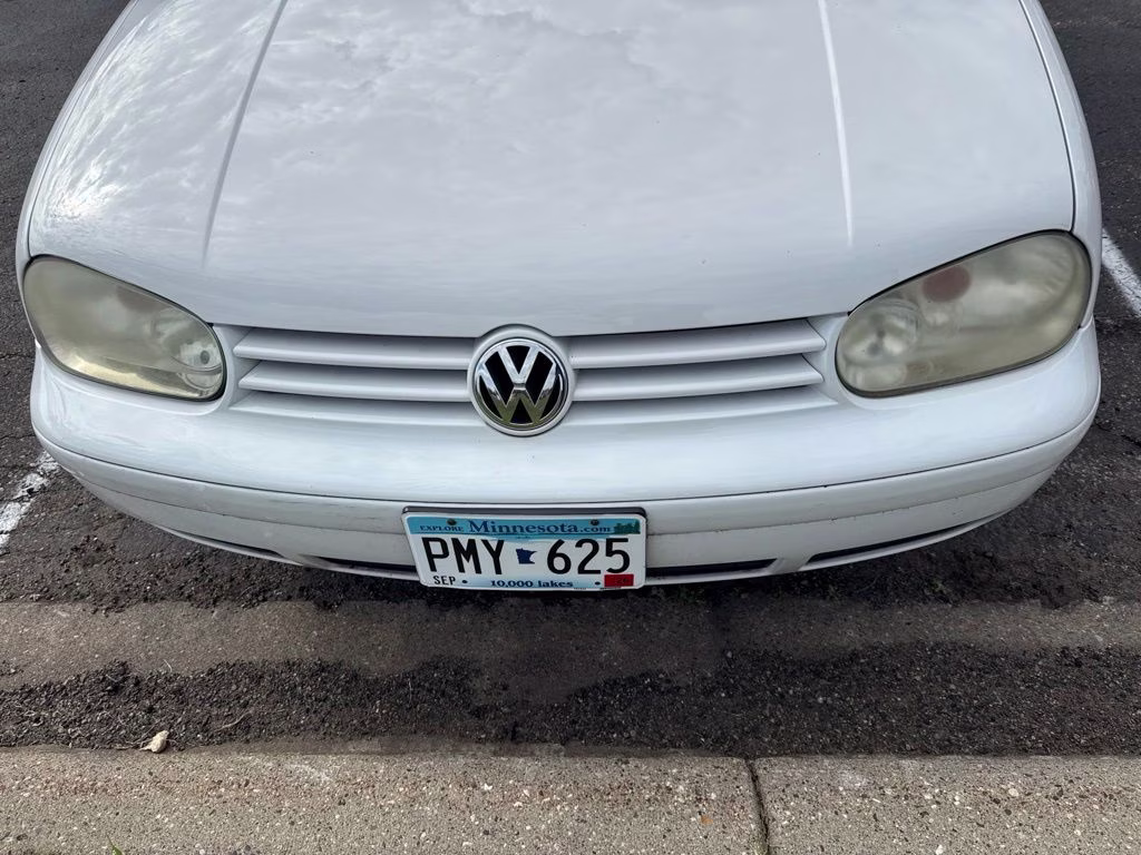 2005 White Volkswagen Golf GLS FWD Hatchback