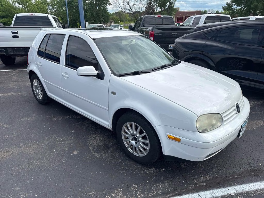 2005 White Volkswagen Golf GLS FWD Hatchback