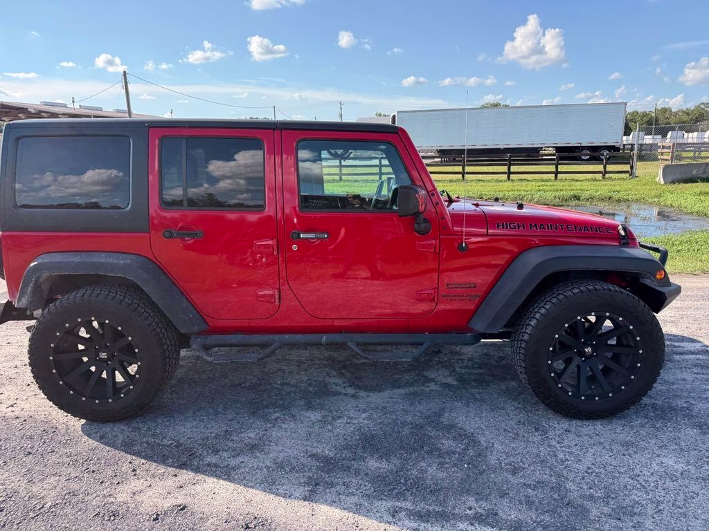 2018 Firecracker Red Clearcoat Jeep Wrangler JK Unlimited Sport 4X4 SUV