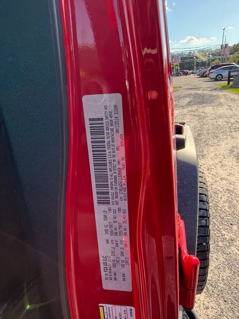2018 Firecracker Red Clearcoat Jeep Wrangler JK Unlimited Sport 4X4 SUV