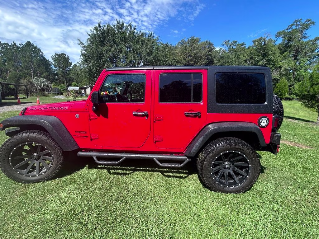 2018 Firecracker Red Clearcoat Jeep Wrangler JK Unlimited Sport 4X4 SUV