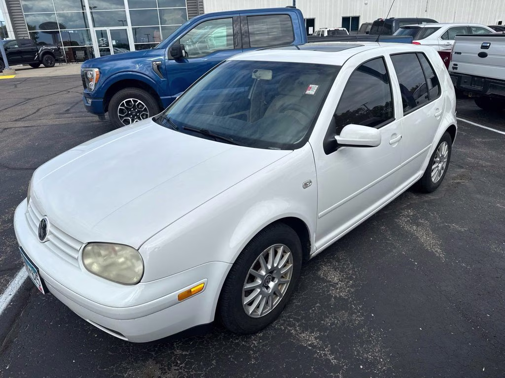 2005 White Volkswagen Golf GLS FWD Hatchback