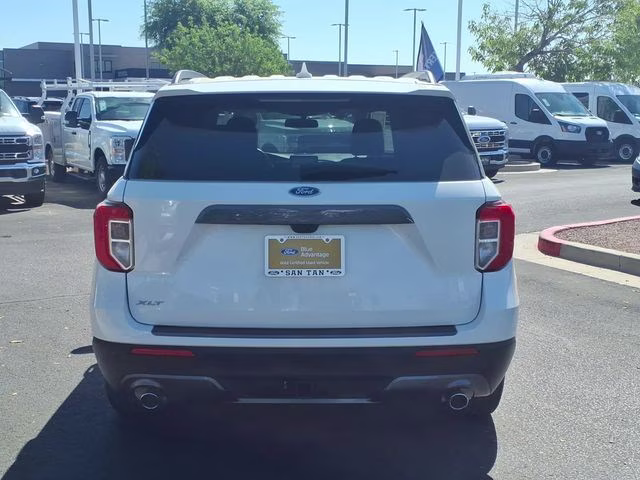 2023 White Metallic Ford Explorer XLT RWD SUV