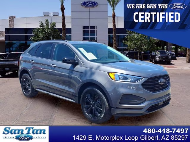 2022 Carbonized Gray Metallic Ford Edge SE AWD SUV
