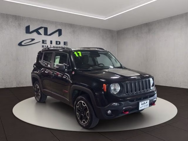 2017 Black Jeep Renegade Trailhawk 4X4 SUV