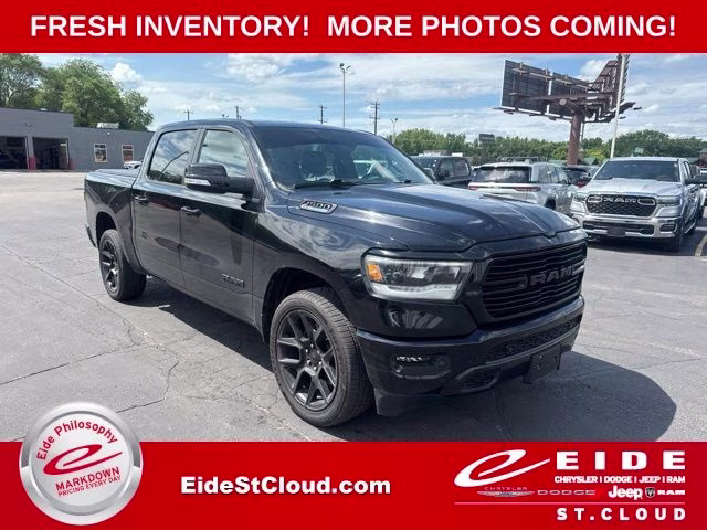 2021 Diamond Black Crystal Pearlcoat Ram 1500 Big Horn 4X4 Truck