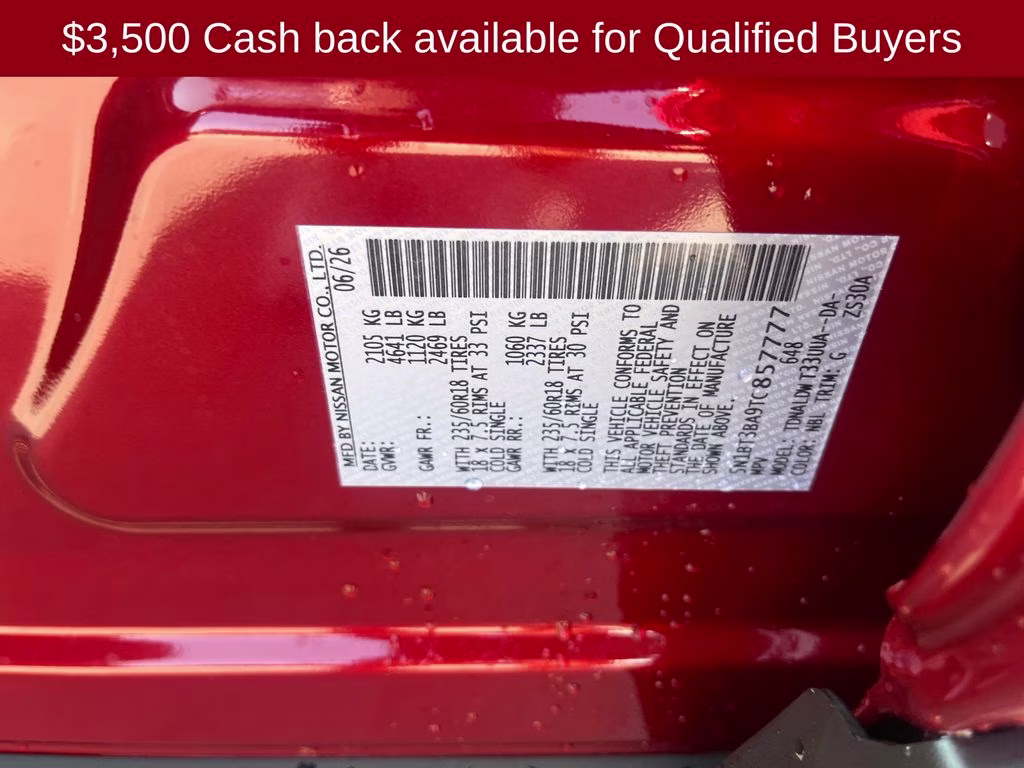 2026 Scarlet Ember Tintcoat Nissan Rogue SV FWD SUV