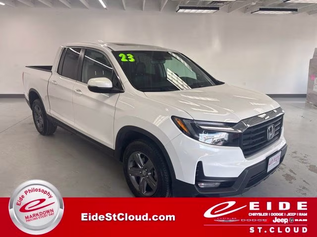 2023 Platinum White Pearl Honda Ridgeline RTL AWD Truck
