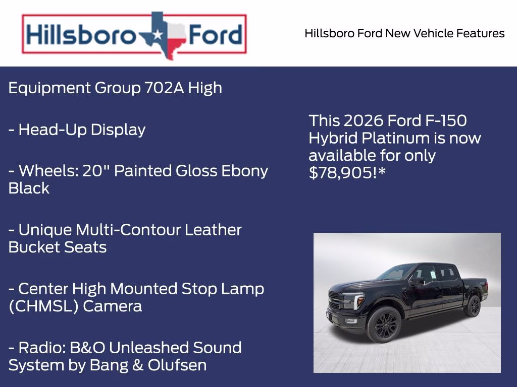 2026 Agate Black Metallic Ford F-150 Platinum 4X4 Truck